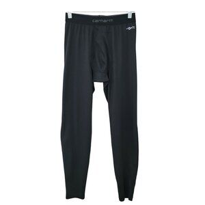 Carhartt Force Cold Weather Mens Size S Base Layer Leggings Black Waffle Knit